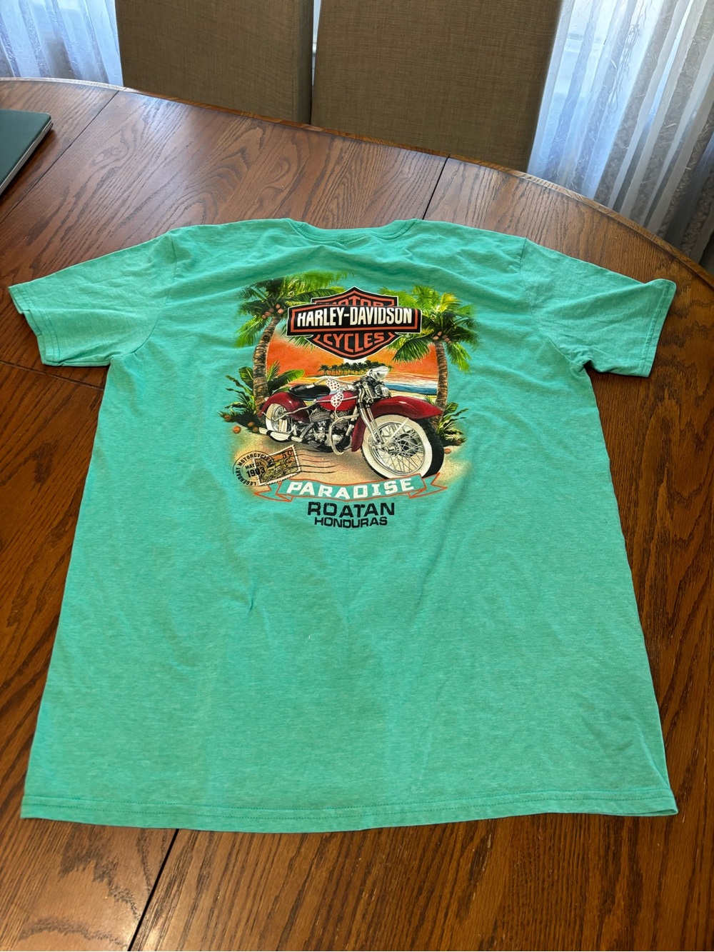 Harley Davidson Roatan Honduras graphic t-shirt mens XXL motorcycle